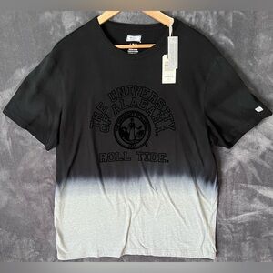 Tailgate L NWT The University of Alabama ROLL TIDE Velvet Logo Ombre T-shirt